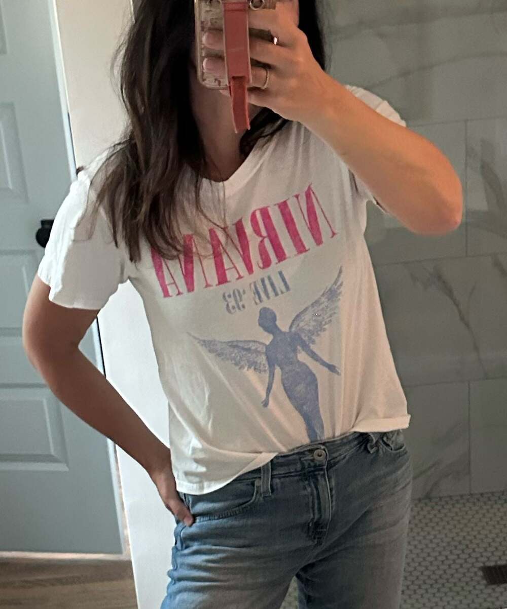 XS Nirvana Live '93 Graphic Print T-Shirt Size XS